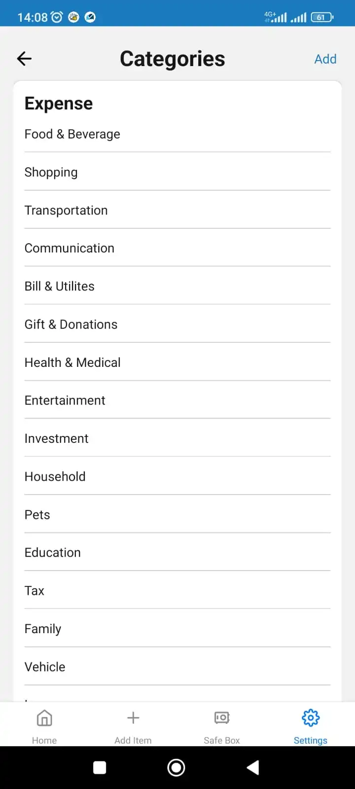 Statistics Screenshot